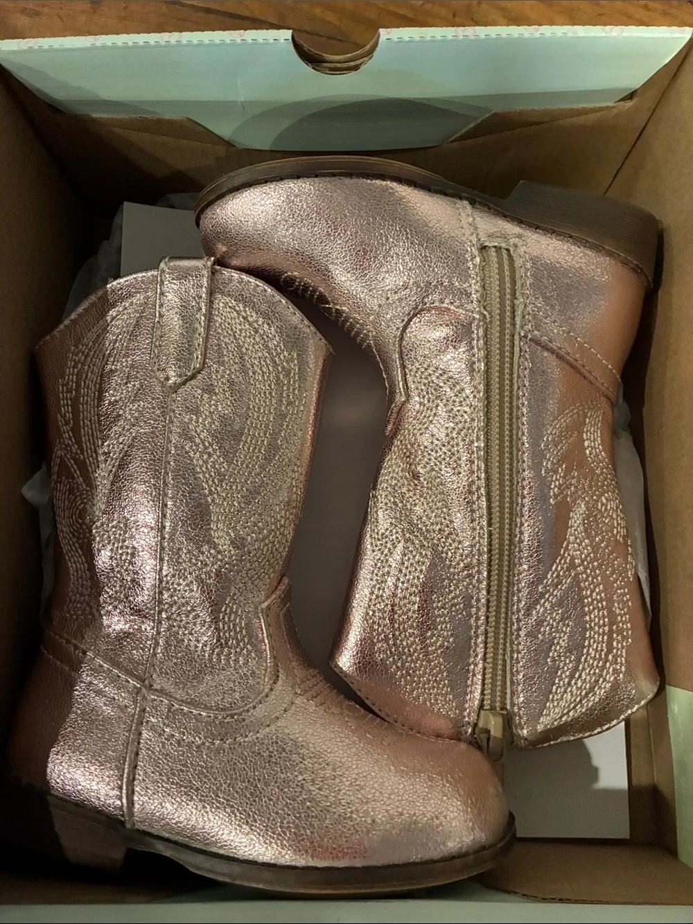 Jellypop Pink Glitter Cowboy Boots Sz 5 NIB